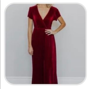 Baltic Born Athena Scarlet Pleated Maxi Dress